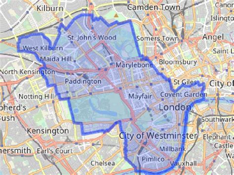 westminster council area map.